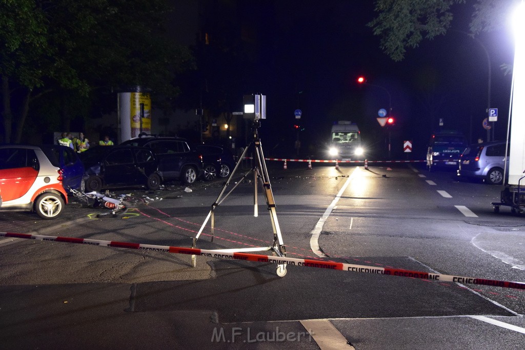 Schwerer VU PKW Rad Koeln Deutz Giessenerstr Betzdorferstr P043.JPG - Miklos Laubert